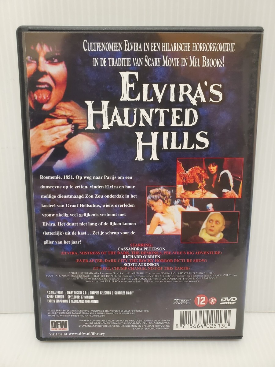 Elvira's Haunted Hills DVD - 2002 Horror Comedy Rare HTF OOP UK | eBay