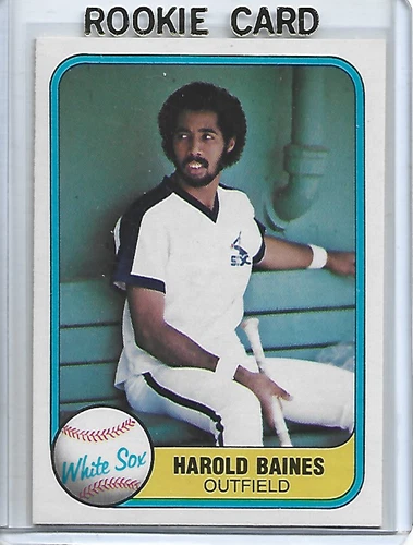 Harold Baines-Chicago White Sox-1981 Fleer Baseball Rookie Card #346