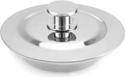 Universal Badewannenstöpsel, Waschbeckenstöpsel, Edelstahl Ablassschraube, 39mm Bohrung 1 Stück