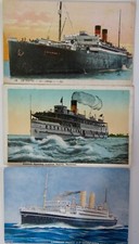 CARTE POSTALE ANCIENNE LOT PAQUEBOTS CHICAGO MINNESOTA, LACHINE RAPIDS MONTREAL