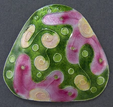 DESIGNER GLASS ENAMEL BUTTONS 