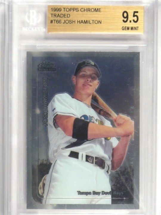 1999 Topps Chrome Traded Josh Hamilton rc rookie #T66 BGS 9.5 GEM MINT