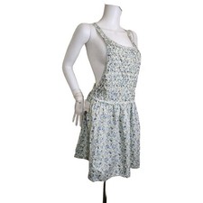 Free People Womens Junior Size M Petunia Mini Dress Tea Combo Floral Green 35