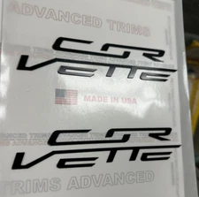 Galaxy Black C7 Engine Cover Plastic Letters For 14-19 Chevy Corvette Stingray