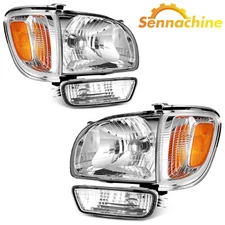Fits For 2001-2004 Toyota Tacoma Headlights + Corner Signal Lights + Bumper Lamp