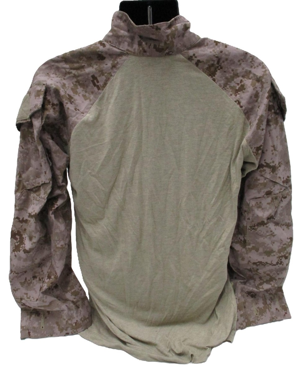 米軍 実物 FROG COMBAT SHIRT MEDIUM REGULAR③ USMC Issue Desert MARPAT FR Combat Shirt FROG Ensemble