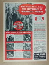 1941 Funk's G Hybrid Seed Corn vintage print Ad
