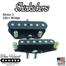 Tone Hatch Handwound Alnico 3 10K+ Telecaster Pickup Set-Made 2 Order