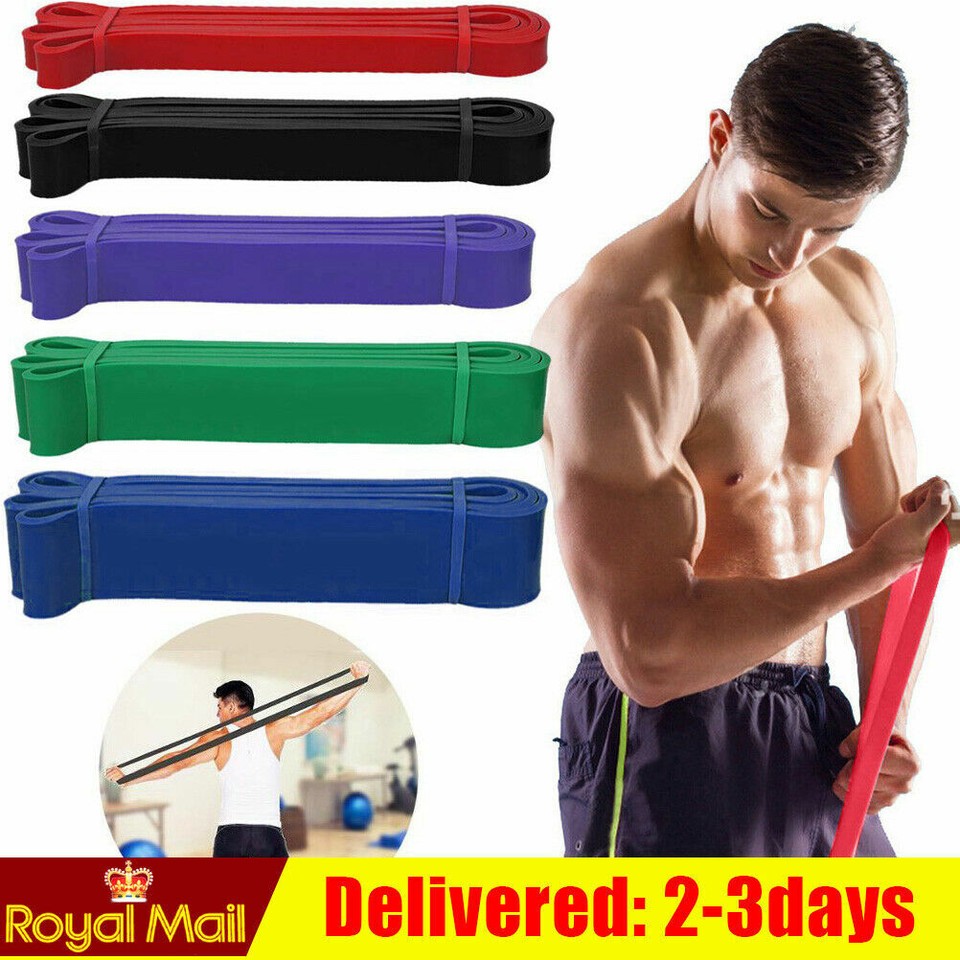 Bandas de resistencia de alta resistencia del Reino Unido bucle fitness ejercicio deporte fitness hogar yoga gimnasio