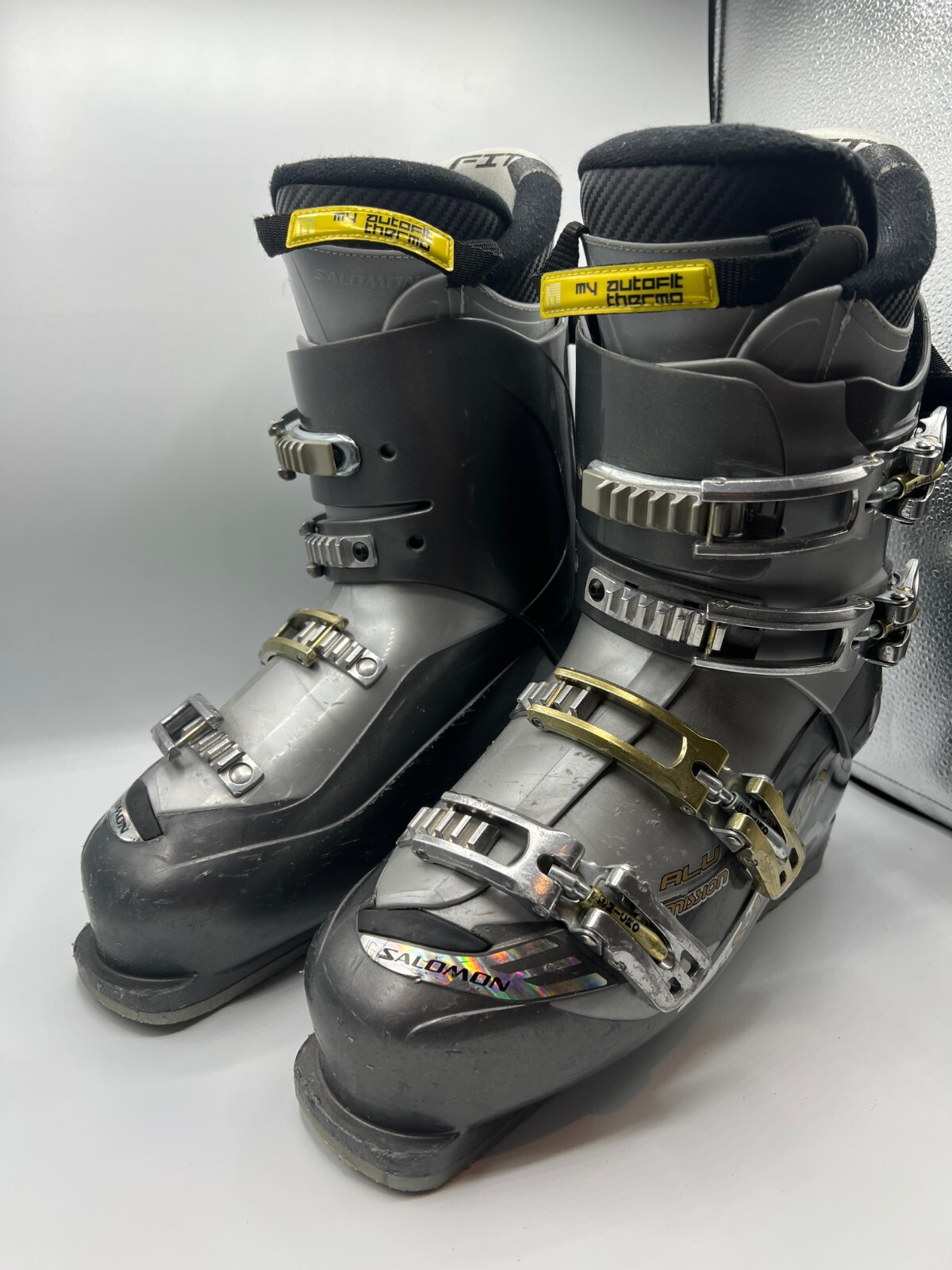 Scarponi da sci Salomon Alu Mission grigio e argento 317 mm 27 27 5