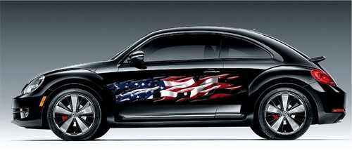 USA FLAG Custome Name Vehicle Auto Graphics Decals Vinyl Stickers Wrap 2- 8 feet - Picture 3 of 3