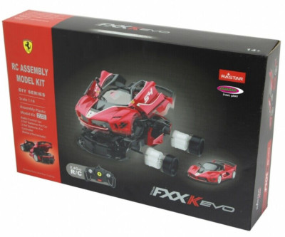 Jamara RC Ferrari FXX K Evo 1:18 Rot Bausatz | 2,4 GHz | Rennfahrzeug zum Bauen
