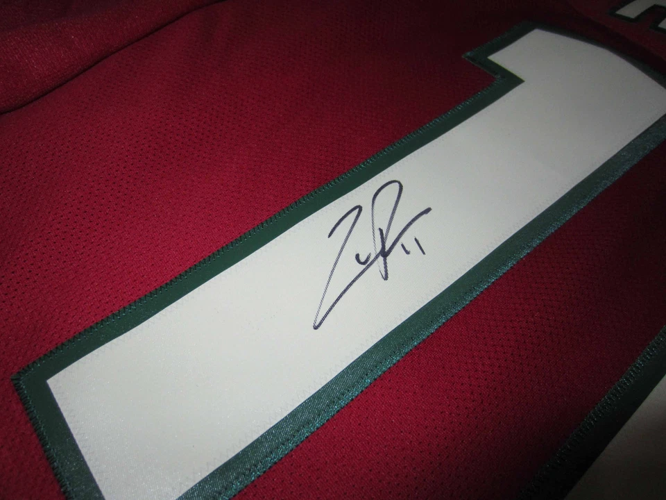 ZACH PARISE Minnesota Wild SIGNED Autographed JERSEY w/ COA New Medium Foto 2 de 3