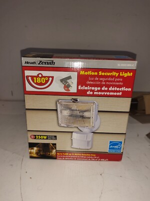 Heath Zenith Motion Sensor Quartz Security Light Detection Zone SL-5525-WH-C