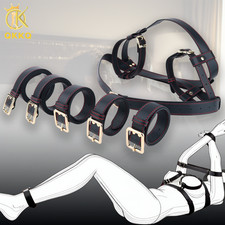 BDSM Bondage Chest Straps Thigh Cuffs Restraints Belt Body Harness Adults Couple