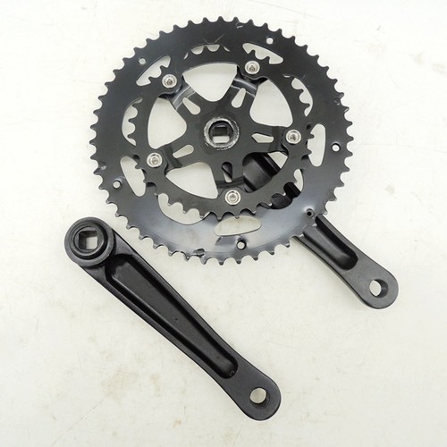 Double Chainring Bike Crankset 34 50T 170mm Square Hole for Road Bikes - Picture 12 of 12