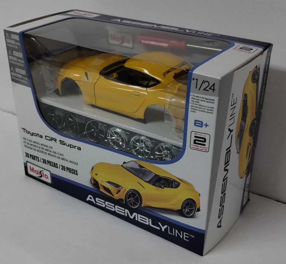 Kit de línea de montaje Maisto 1/24 JDM 2026 J29/DB Toyota GR Supra amarillo ¡En muy buen estado!!! Foto 2 de 4