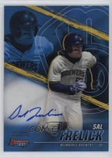 2021 Bowman's Best of 2021 Blue Refractor 73/150 Sal Frelick #B21-SF Auto 0px3
