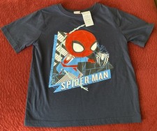 Marvel Spider-Man Boy  s Short Sleeve T-shirt Size 6 Navy Blue