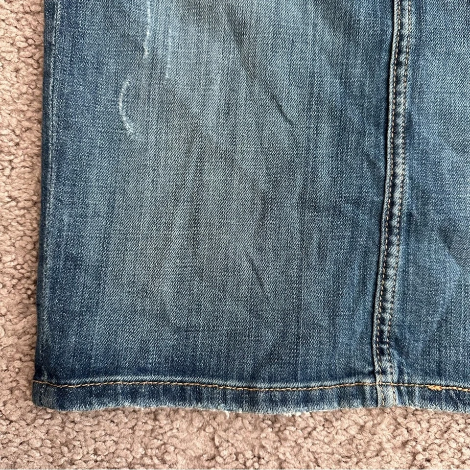 Current/Elliott The Stiletto Pencil Blue Denim Skirt - Image 4 of 4