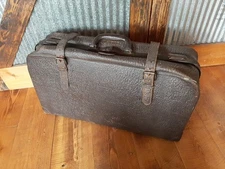 Vintage LIKLY Cow Hide Suitcase