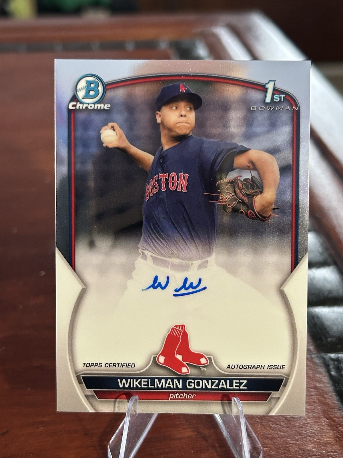 2023 Bowman Chrome - Prospect Autographs Wikelman Gonzalez #CPA-WG (AU, RC)