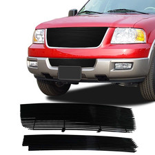 Fits 2003-2006 Ford Expedition Aluminum Black Billet Grille Grill Insert Combo Fits 2003-2006 Ford Expedition Aluminum Black Billet Grille Grill Insert Combo