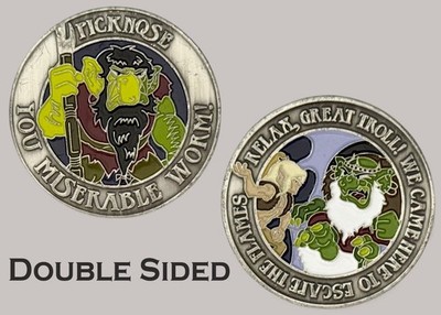 Ticknose Classic Fantasy Troll Story Artwork Challenge Coin  J#24