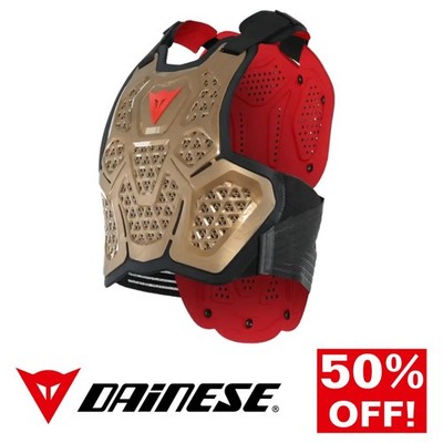 Dainese MX3 Motocross Roost Guard Protector Armour Enduro Bike Gold