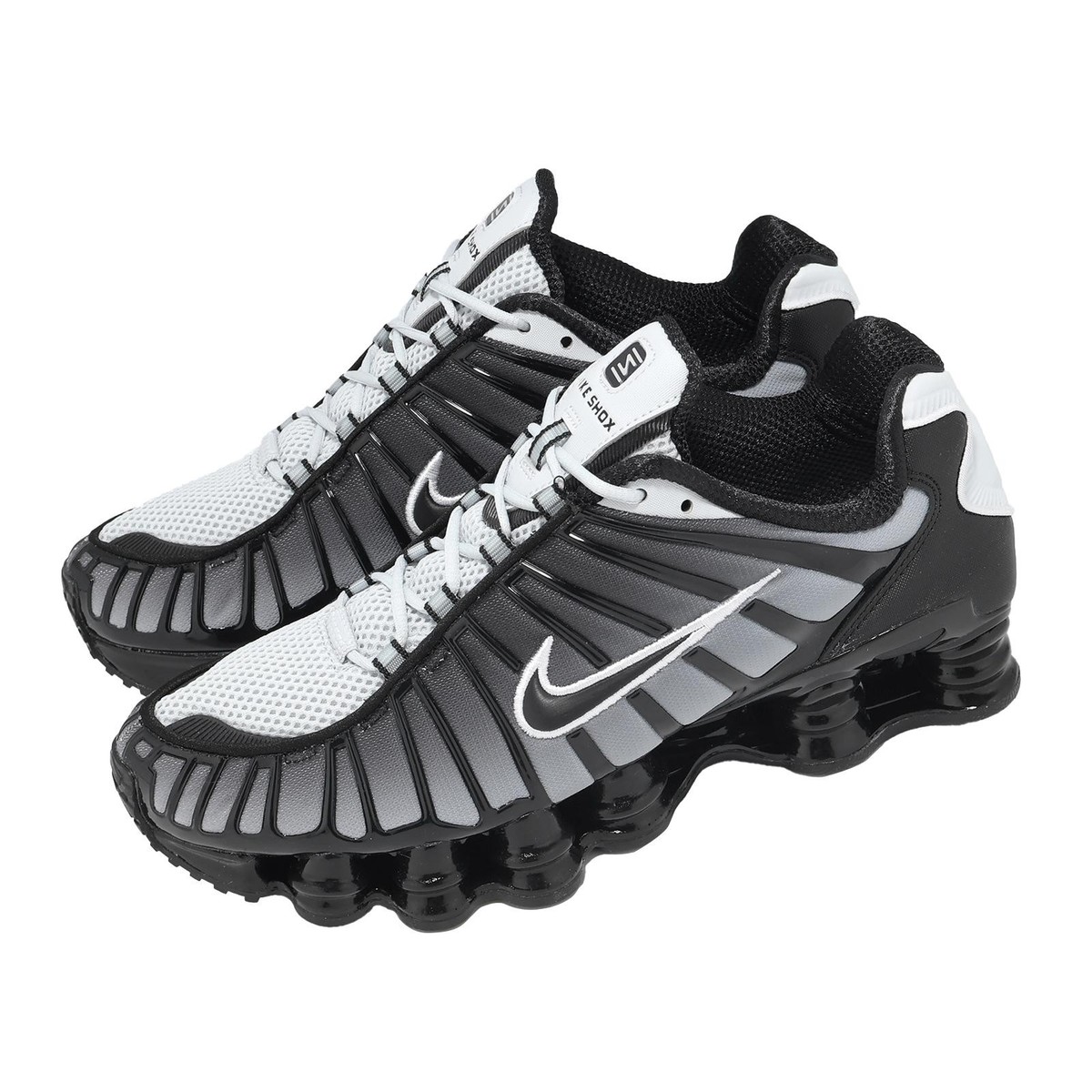 Nike Shox TL Black White Pure Platinum Men Unisex Casual Shoes