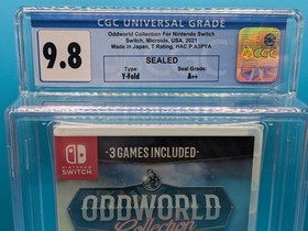 Oddworld Collection Nintendo Switch Sealed Graded CGC 9.8 A++ NOT WATA VGA 