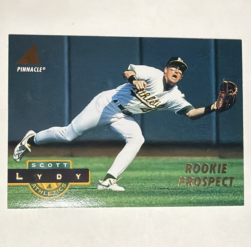 Pinnacle 1994 Scott Lydy Rookie Prospect Card #232 Oakland Athletics