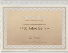 Ersttagsblatt Berlin 1/1987 750 Jahre Berlin