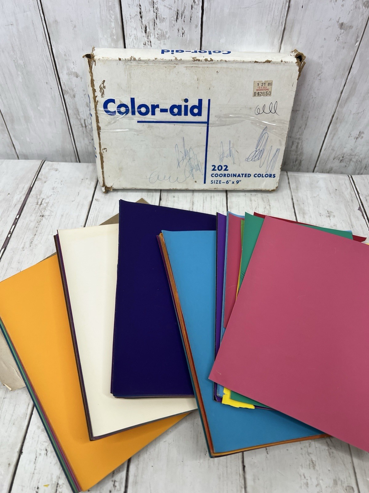 Color Aid Sheets Color-Aid 202 Coordinated Color Swatch Papers Set 6x9