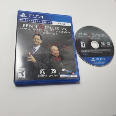 PlayStation 4 VR penn & teller frankly unfair unkind unnecessary & underhanded 