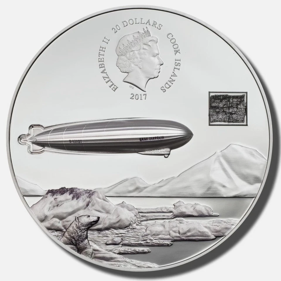 3oz Silver 2017 Graf Zeppelin $20 Proof Coin (in plastic holder) - Image 4 of 4