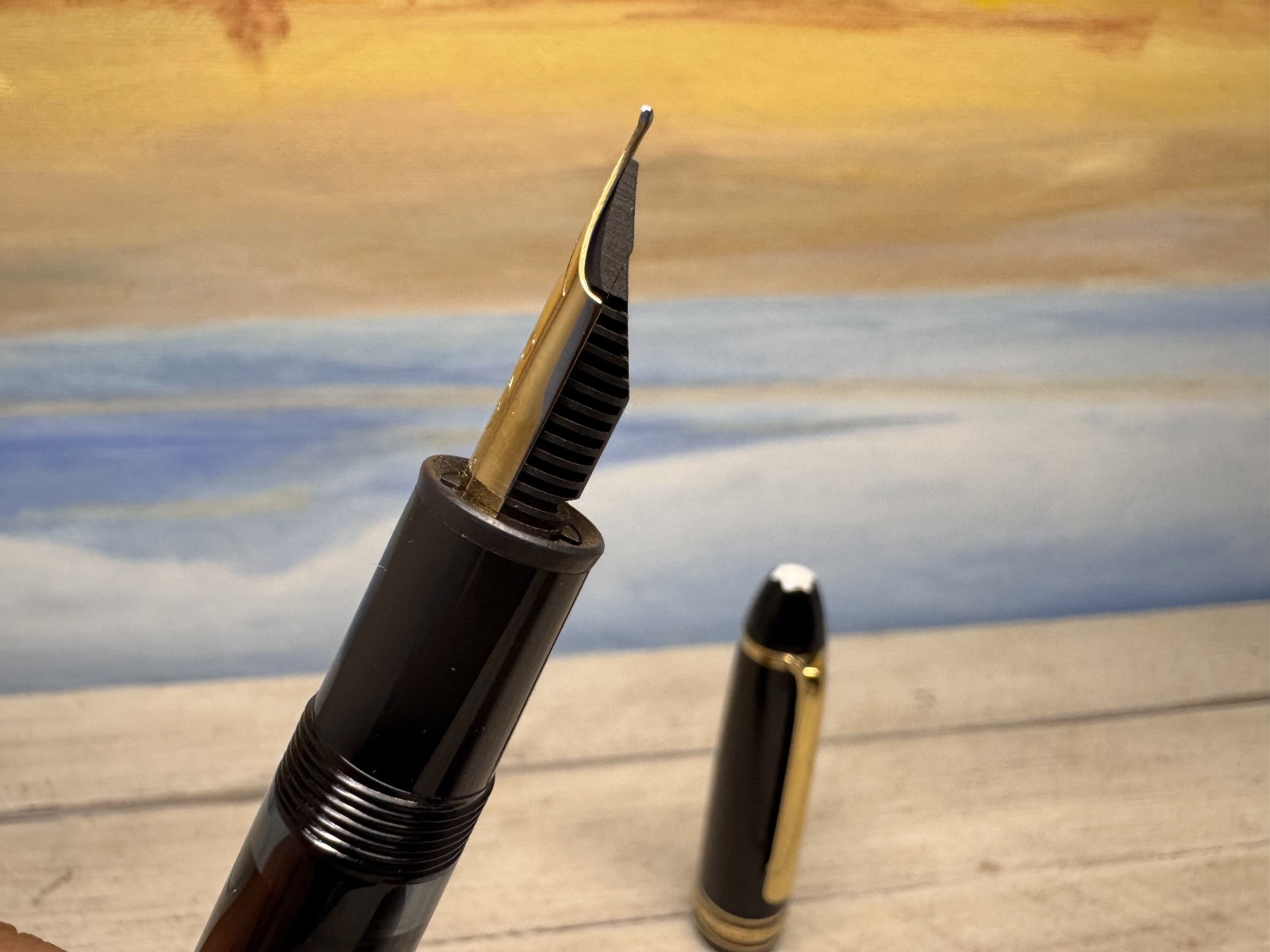 Vintage MONTBLANC Meisterstuck Black & Gold No 146 Fountain Pen