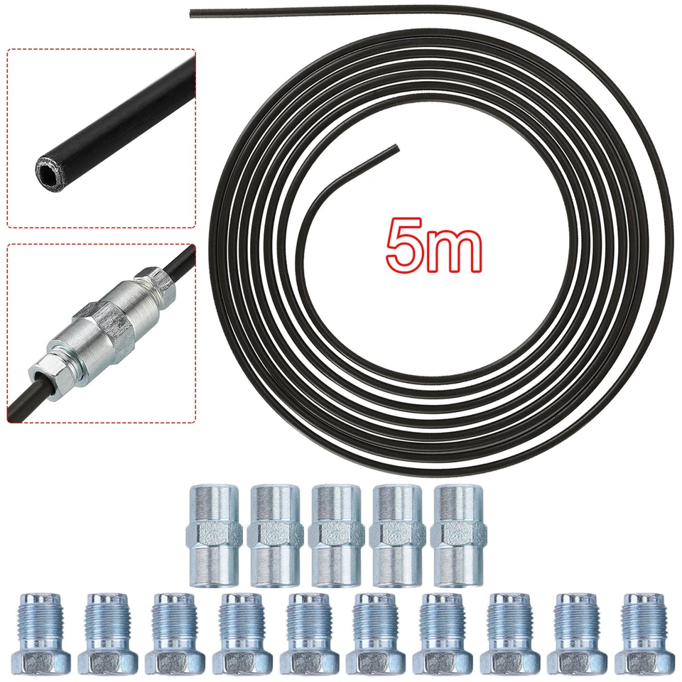 10M Bremsleitung Bremsrohr Stahl Ø 4,75mm + 20 Verschraubungen + 10 Verbinder - Bild 4 von 4
