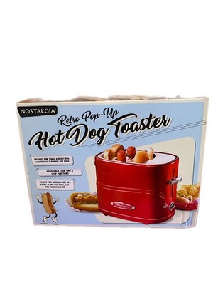 Nostalgia Retro Pop-Up Hot Dog Toaster - Red (HDT600RETRORED)