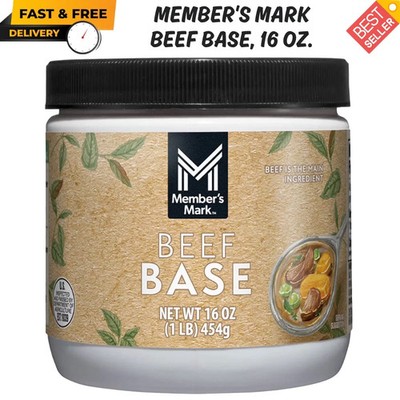 Member's Mark Beef Base, 16 oz. Gluten Free No MSG Added Concentrated Paste Soup
