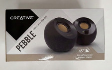 Creative Pebble USB-Powered 2.0 Desktop Speakers Black NEW