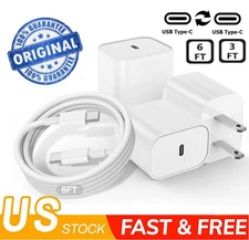 Original USB C Fast Charging Wall Charger For iPhone 16e 16 15 14 13 12 Pro Max
