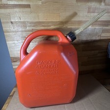 Vintage Scepter Pre-ban 5 Gallon Gas Can With Flex Spout Made In Canada