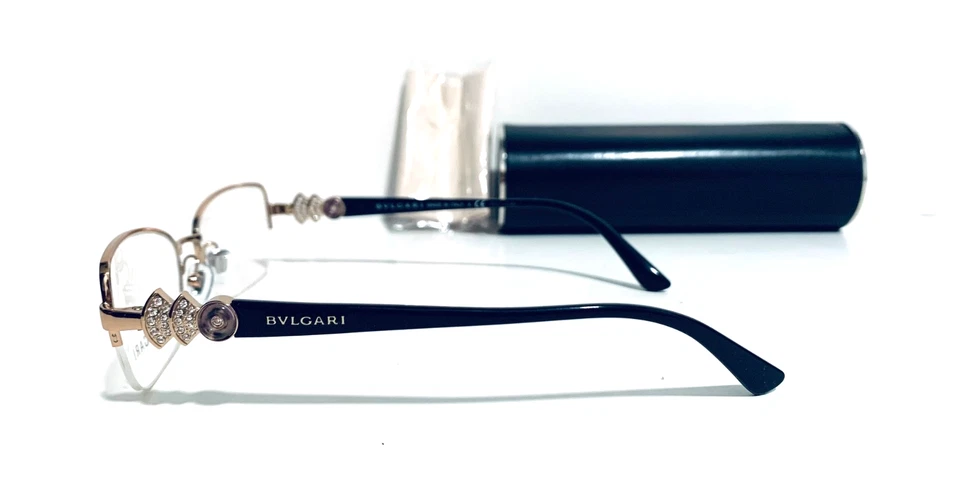 GAFAS BVLGARI BV 2168B 376 CRISTALES DORADOS SEMI SIN MONTURA 52-17-145 MM ITALIA Foto 4 de 4