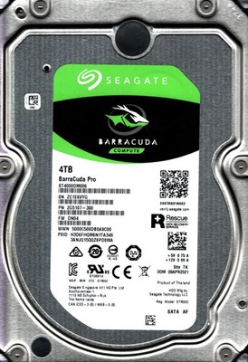 ST4000DM006 P/N: 2G5107-300 F/W: DN04 S/N: ZC1E6 4TB APR 2021 THAILAND SEAGATE