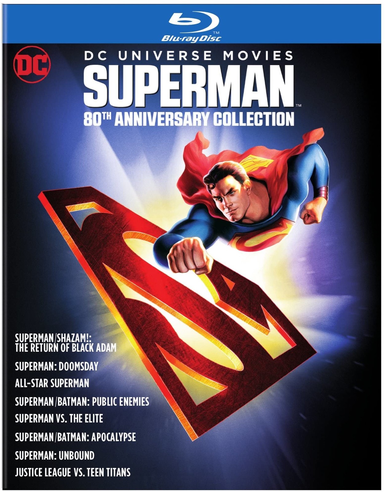 DC Universe Movies Superman 80th Anniversary Collection (Blu-ray) Various