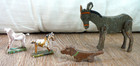 Antique Wooden PUTZ Miniature/Small German Erzgebirge? Animal LOT (4) *As Found — photo 1