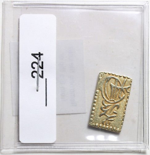 1868-1869 Japan 2 Bu Meiji-Era Nibu-kin 3.00g Gold Bar Coin