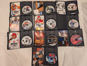 PS2 Slim Console SCPH 79001 Controllers Memory Cards 20 Games TESTED