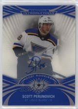 2021-22 Upper Deck Ultimate Collection Introductions Scott Perunovich Auto a4e